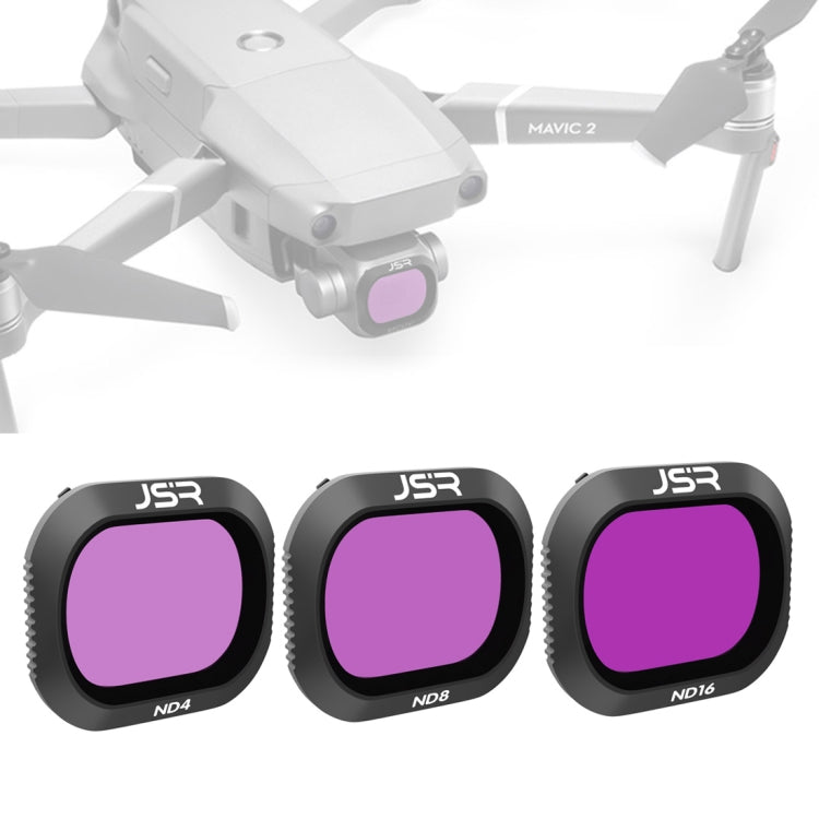 JSR Drone 3 in 1 ND4+ND8+ND16 Lens Filter for DJI MAVIC 2 Pro, ND4+ND8+ND16 JSR Drone 3 in 1 ND4+ND8+ND16 Lens Filter for DJI MAVIC 2 Pro, ND4+ND8+ND16